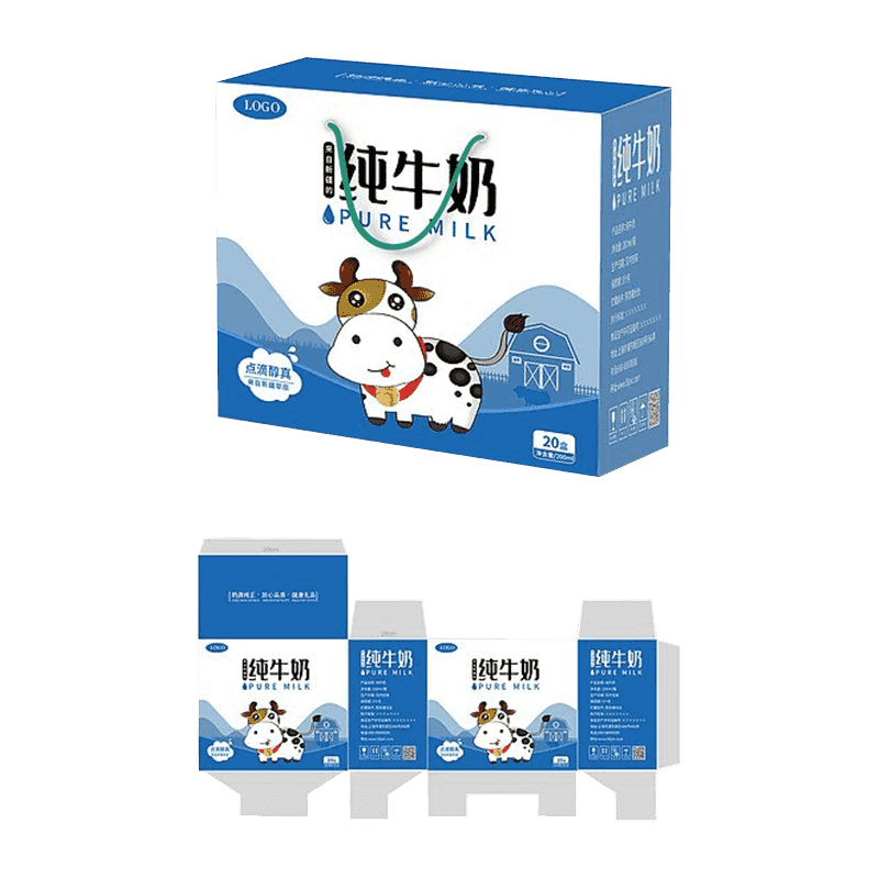 牛乳用段ボール箱