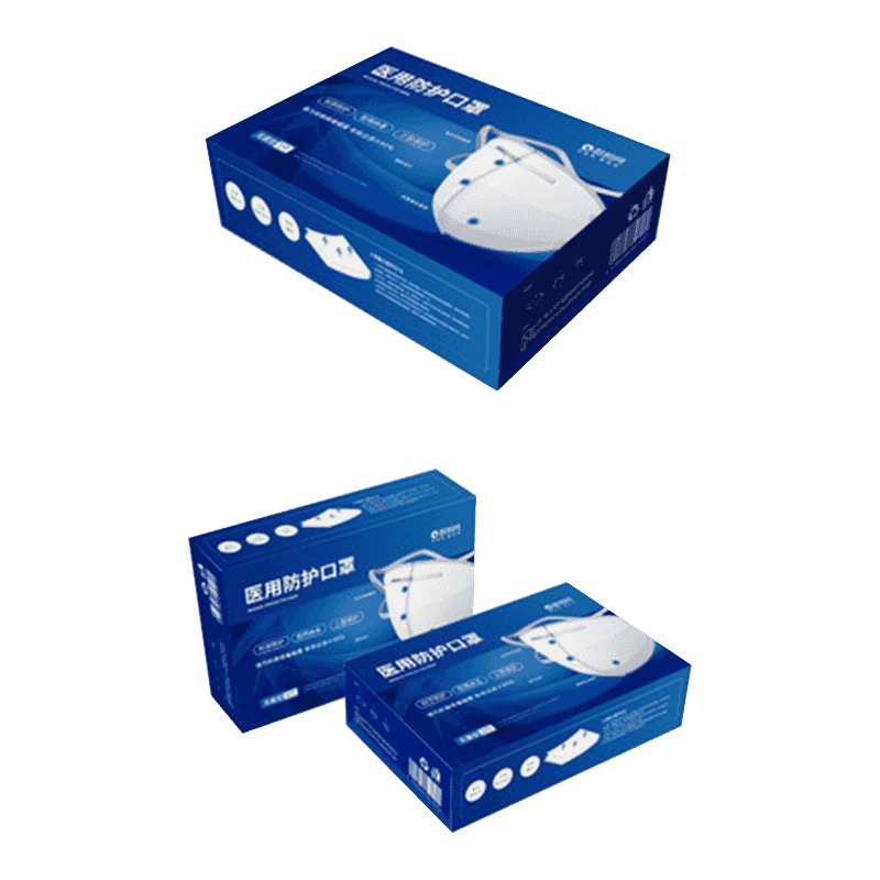 段ボール使い捨てマスク包装箱