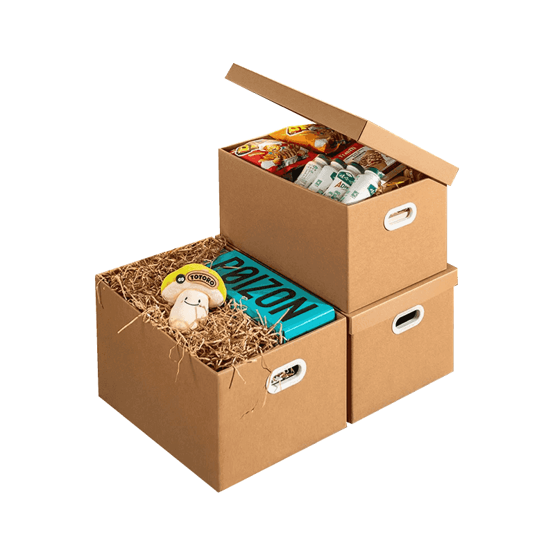 段ボール輸送箱の移動