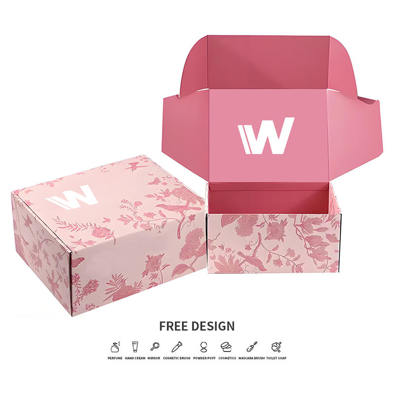 花と植物の化粧品段ボール箱