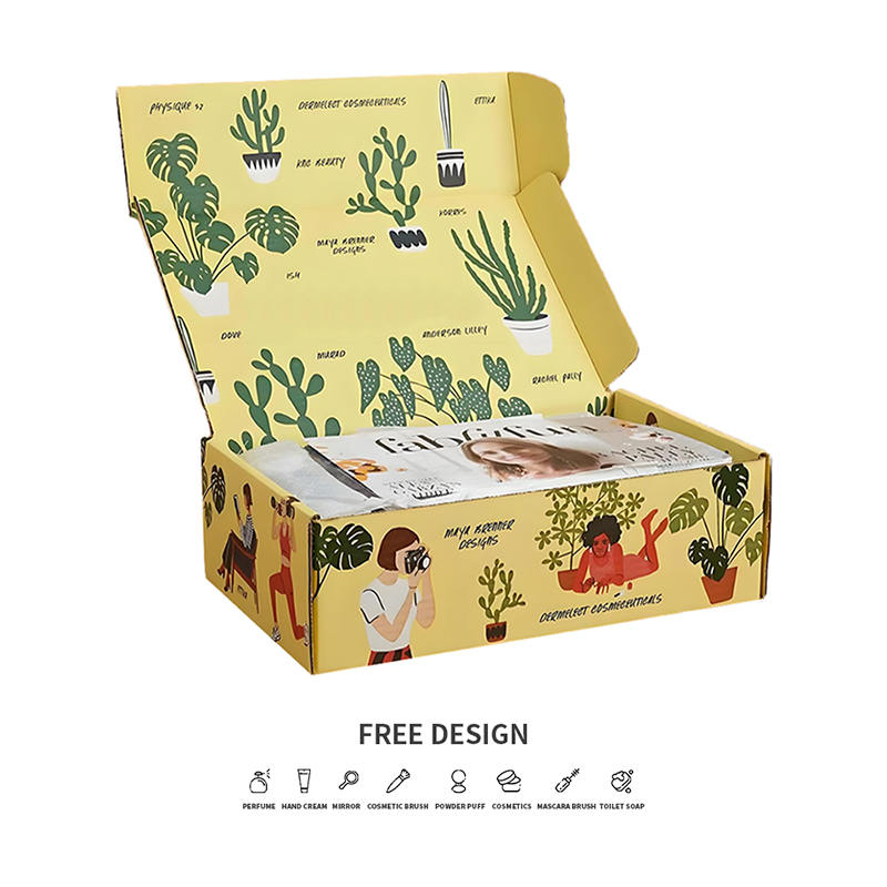 遊び心のある鉢植えの段ボール化粧品包装箱